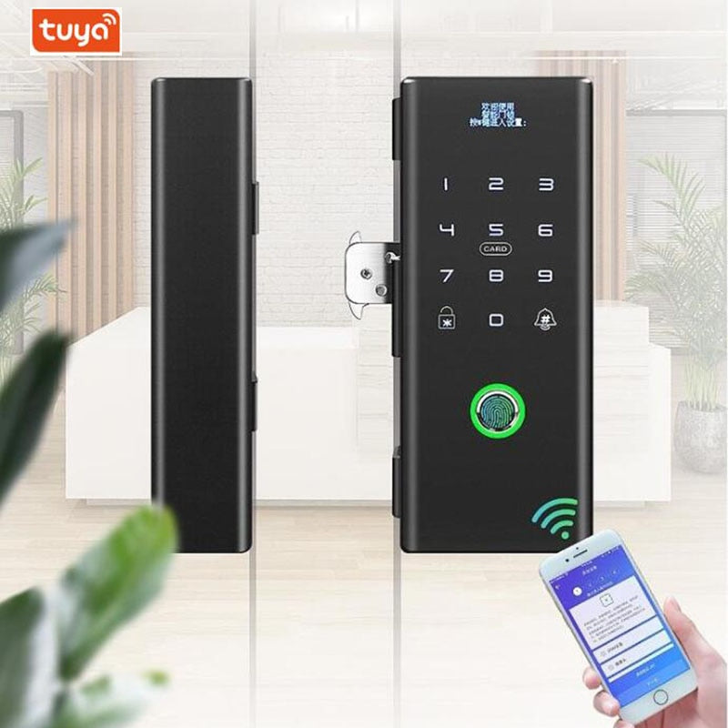 Smart Glass Door Biometric Fingerprint Lock