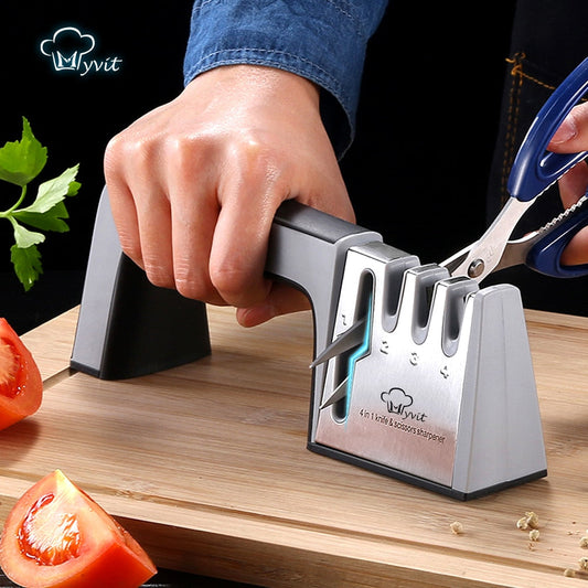 Knife Sharpener 4 in 1 Diamond Coated