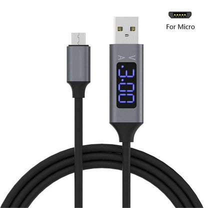 LED Micro USB Cable Voltage Display