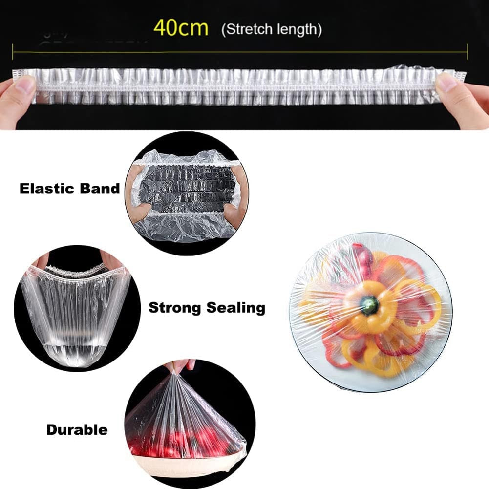 Disposable Food Cover Plastic Wrap - 100 Pcs