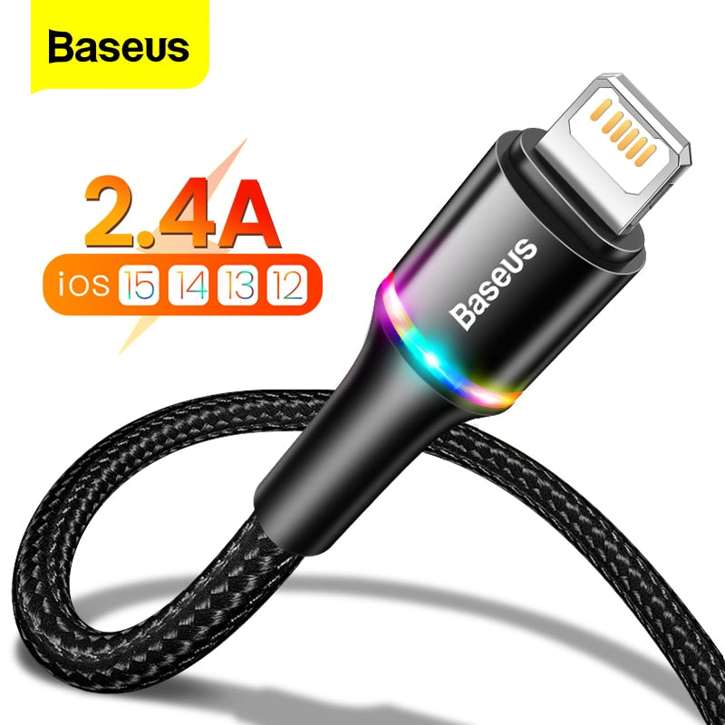 Baseus USB Cable For iPhone LED Lighting